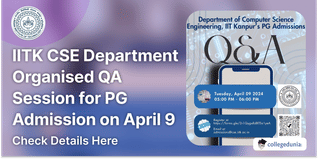 IIT Kanpur CSE Department Organised QA Session for PG Admission on April 9